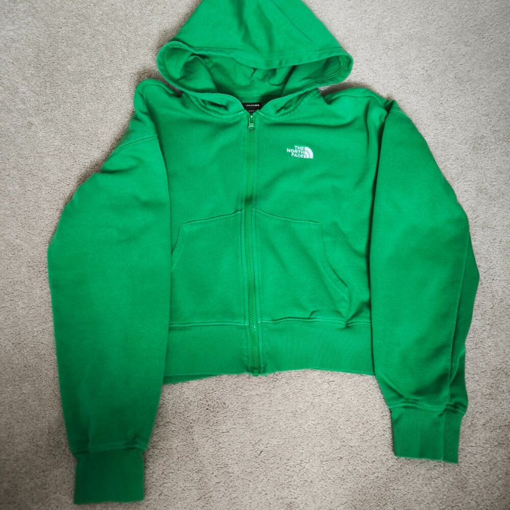 The North Face Women's Green Zip-Up Hoodie